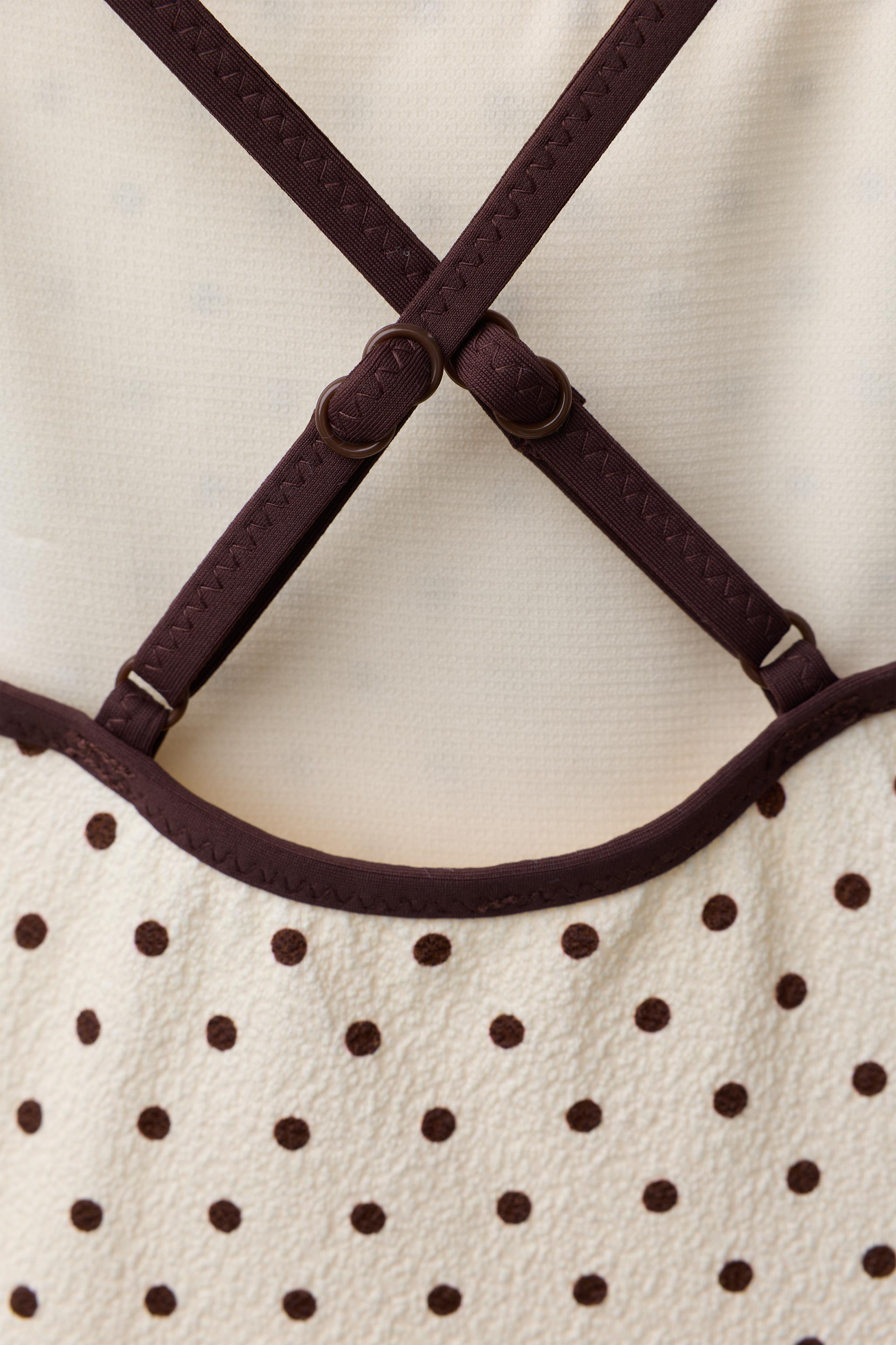 2-6 ANS/ MAILLOT DE BAIN TEXTURE POIS